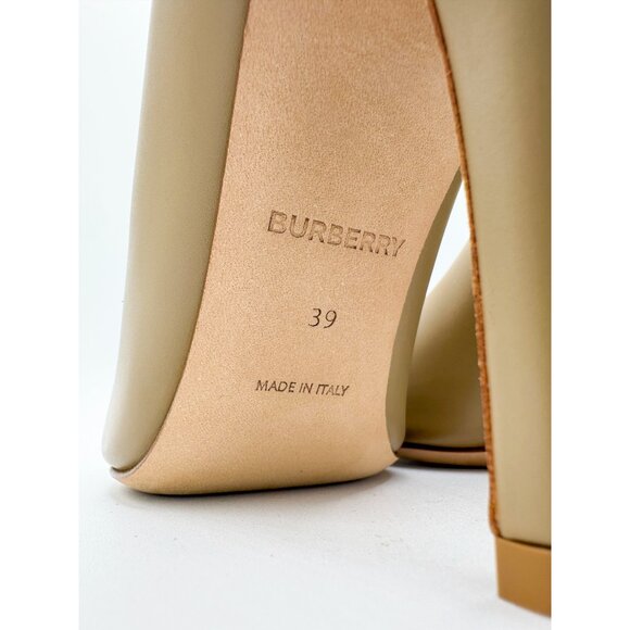 Burberry Ezra TB Natural Leather Pumps - Picture 8 of 12